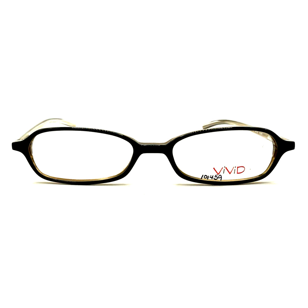 VIVID 721 BLACK/BROWN EYEGLASSES SUNGLASSES FRAMES 48-16-135